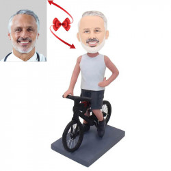 bike man custom bobblehead