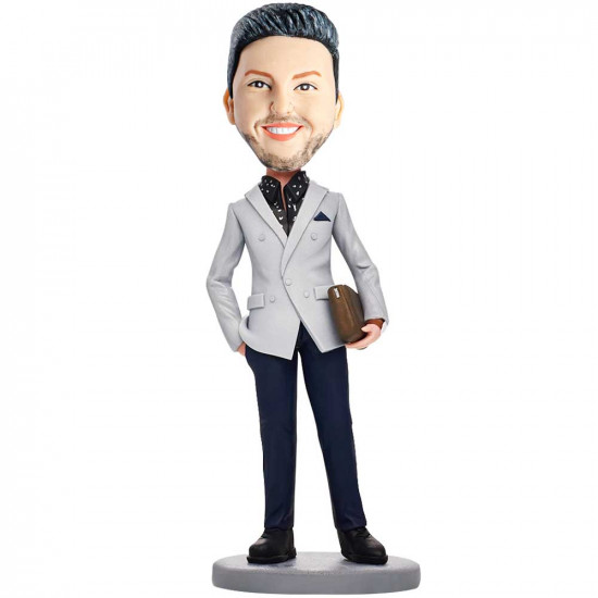 business office male with bag custom figure bobbleheads business office male with bag custom figure bobbleheads