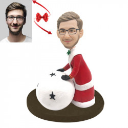 christmas snowball custom bobblehead