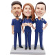 Personalized Doctors with Stethoscopes Bobblehead - Unique Gift for Doctors Day 2022 Personalized Doctors with Stethoscopes Bobblehead - Unique Gift for Doctors Day 2022