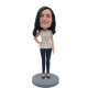fashion lady with one hand on hips custom figure bobblehead fashion lady with one hand on hips custom figure bobblehead