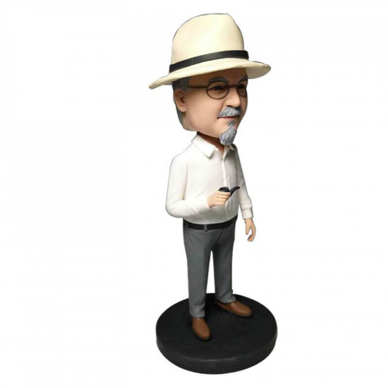 father with pipe custom bobblehead 1