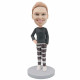 female in black shirt and plaid pants custom figure bobblehead female in black shirt and plaid pants custom figure bobblehead