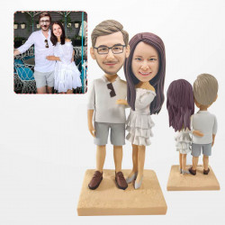 fully customizable 2 person custom bobblehead