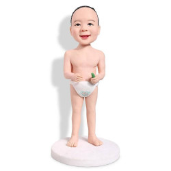funny diaper boy custom figure bobblehead