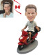 guy on a motorcycle custom bobblehead-personalized motorcycle gifts
