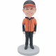 handsome boy in casual clothes custom figure bobbleheads