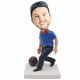 male in blue t-shirt and playing bowling custom figure bobblehead male in blue t-shirt and playing bowling custom figure bobblehead