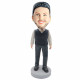 male in plaid shirt and black vest custom figure bobblehead male in plaid shirt and black vest custom figure bobblehead