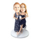 same-gender female couple custom figure bobblehead same-gender female couple custom figure bobblehead