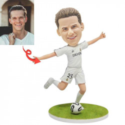 soccer player custom bobblehead