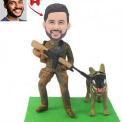 special forces and police dogs custom bobblehead