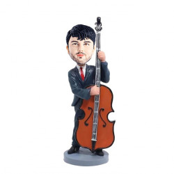 standing male cellist music custom figure bobblehead