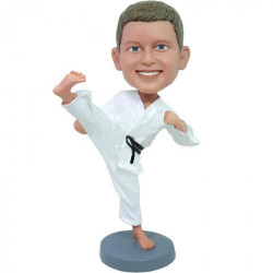 taekwondo boy custom figure bobblehead