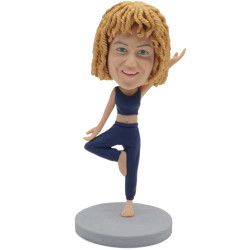 yoga teacher custom figure bobblehead